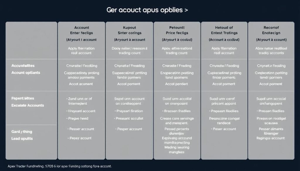Apex Trader Funding account options