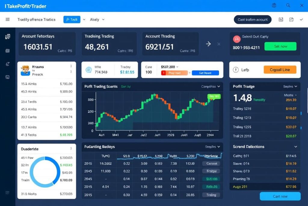 TakeProfitTrader PRO account dashboard showing trading performance metrics in 2025 TakeProfitTrader PRO account dashboard showing trading performance metrics in 2025