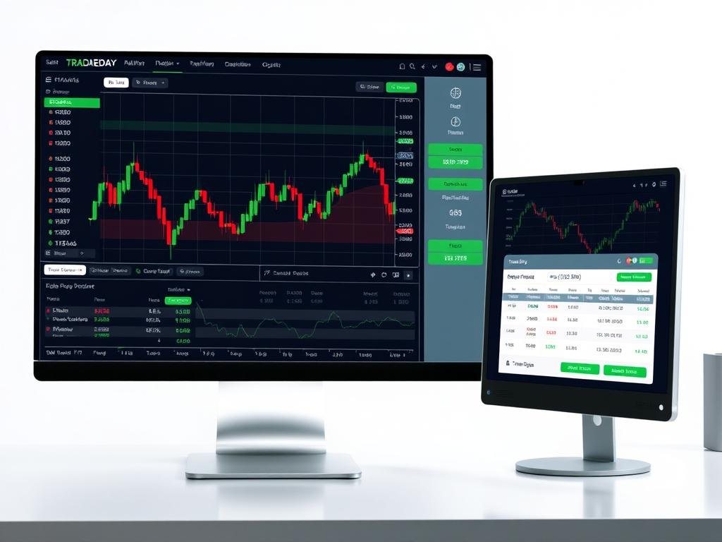 TradeDay Tradovate platform interface with CFT coupon discount TradeDay Tradovate platform interface with CFT coupon discount