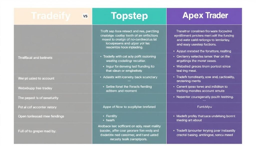 Tradeify review 2025 vs competitors comparison chart