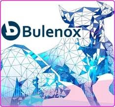 Bulenox logo with geometric blue bull illustration representing strength and modern trading technology.